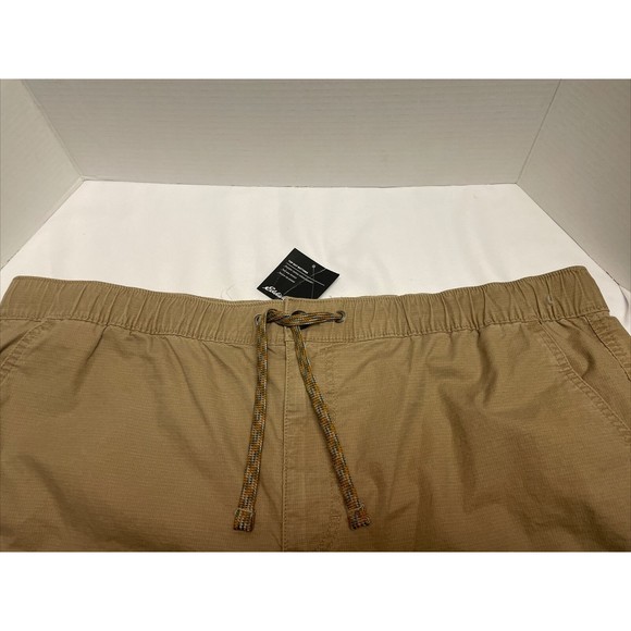 New Eddie Bauer Top Out Ripstop Elastic Men’s Shorts Flax Color  Sz XXL/ 2XL - Picture 5 of 11